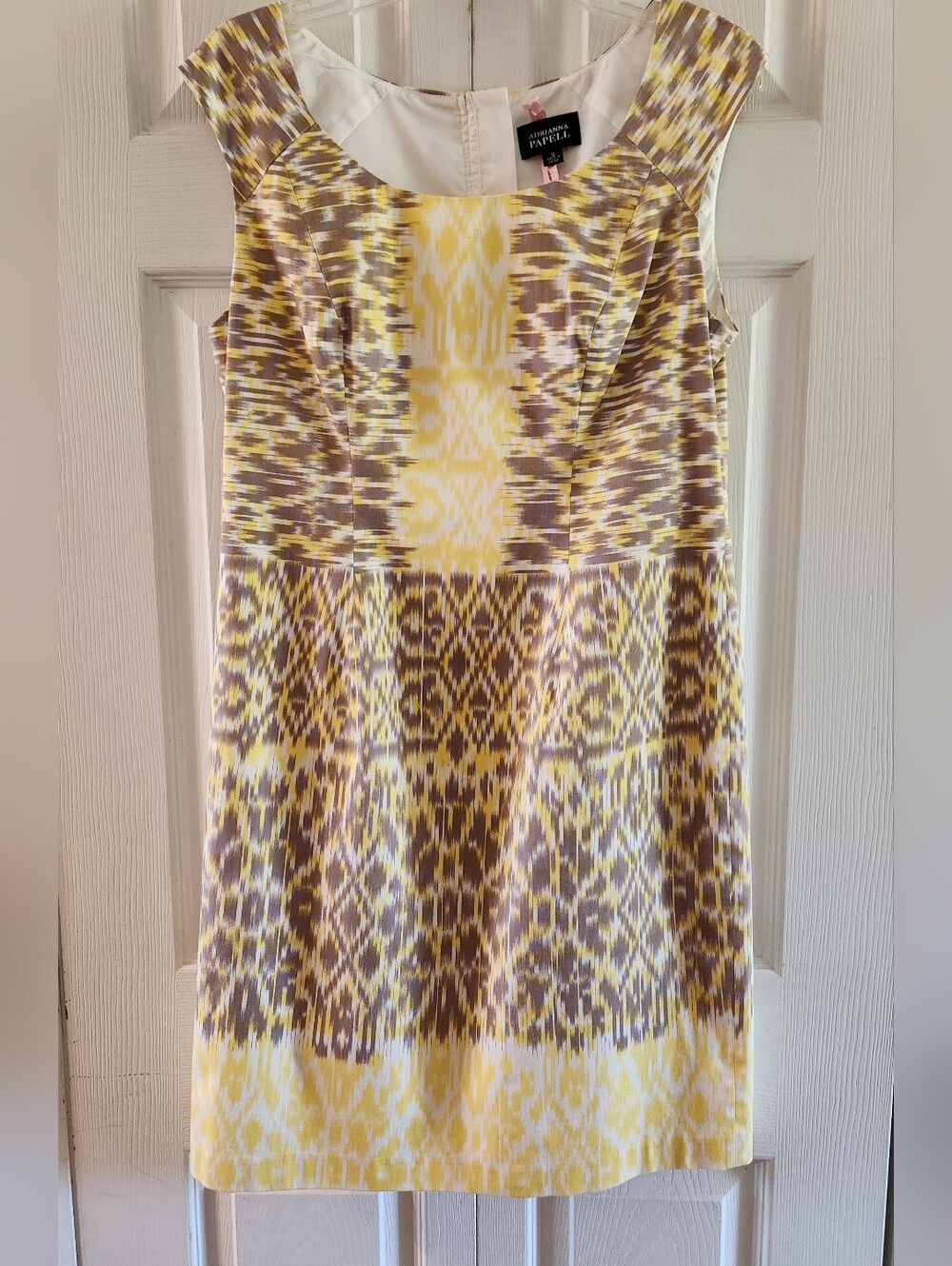 Andrianne Day Dress Pencil Yellow Sz 12